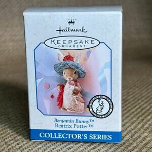 Hallmark Benjamin Bunny Beatrix Potter Ornament w Box